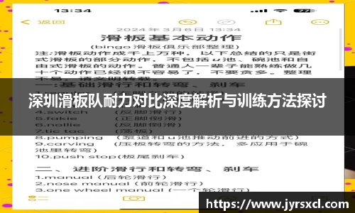 深圳滑板队耐力对比深度解析与训练方法探讨