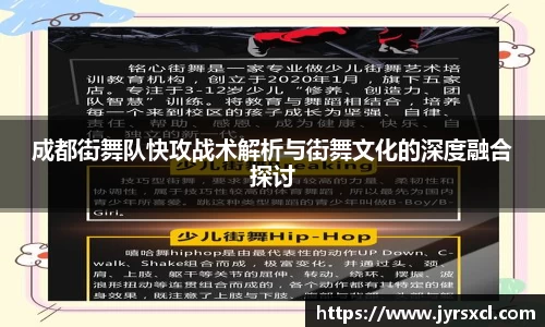 成都街舞队快攻战术解析与街舞文化的深度融合探讨